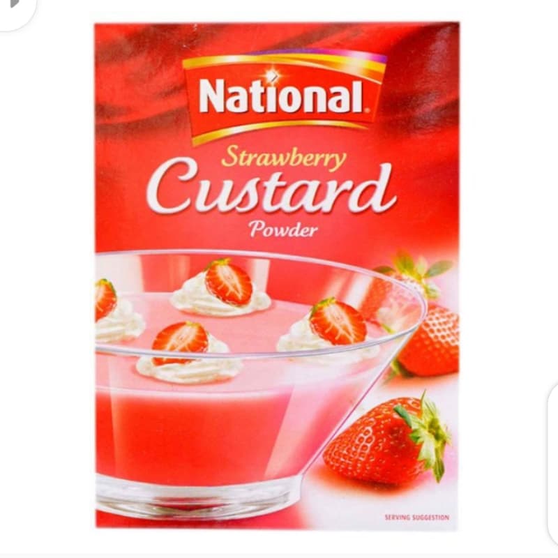 National strawberry custard